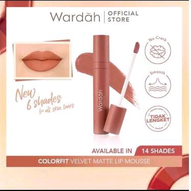 Wardah Velvet matte lip mousse