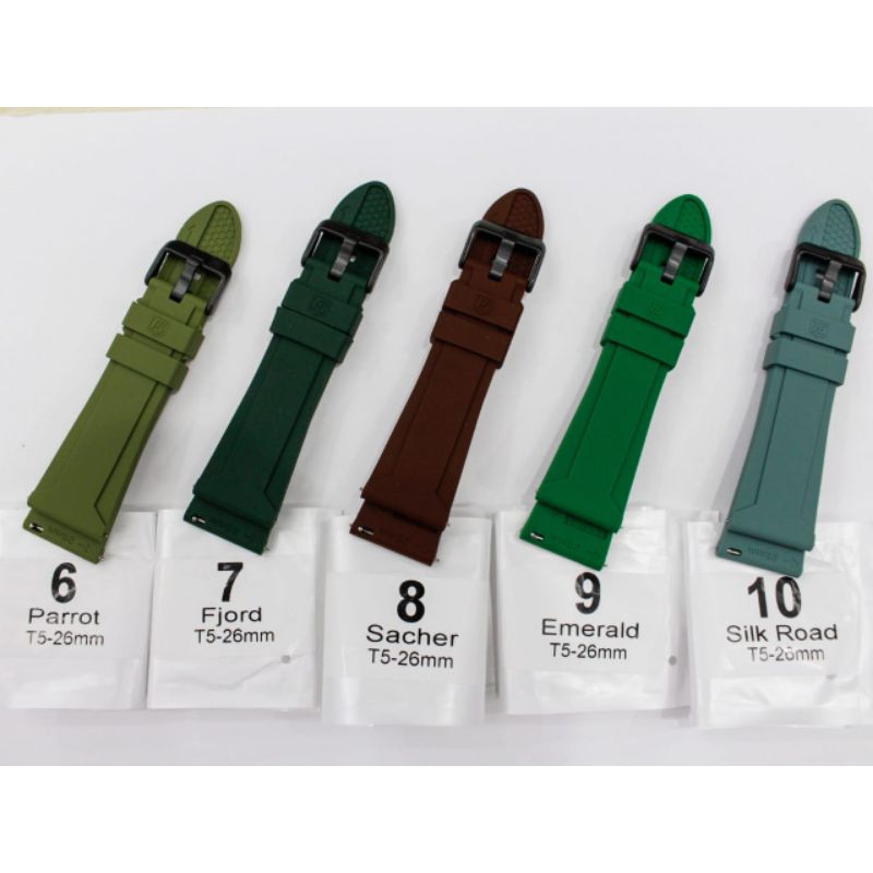 Tali Karet Silikon T5 Original Ukuran 26 mm Quik Release, Strap Rubber Silikon T5 Asli Quik Release