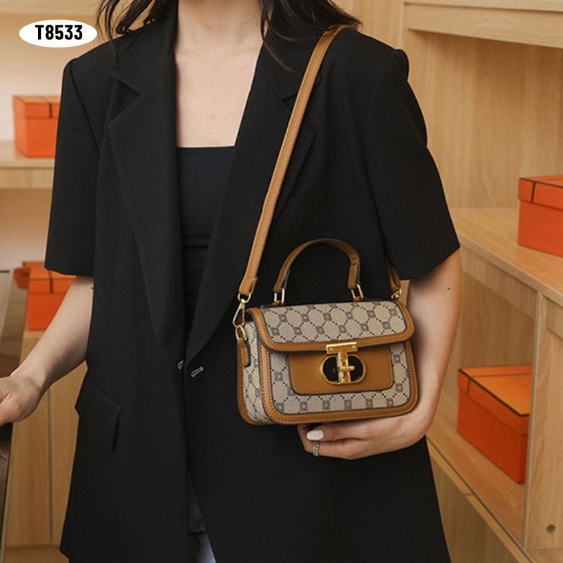 [IMPORT] T8533 - TAS SELEMPANG WANITA FASHION IMPORT - 76BAGSTORE