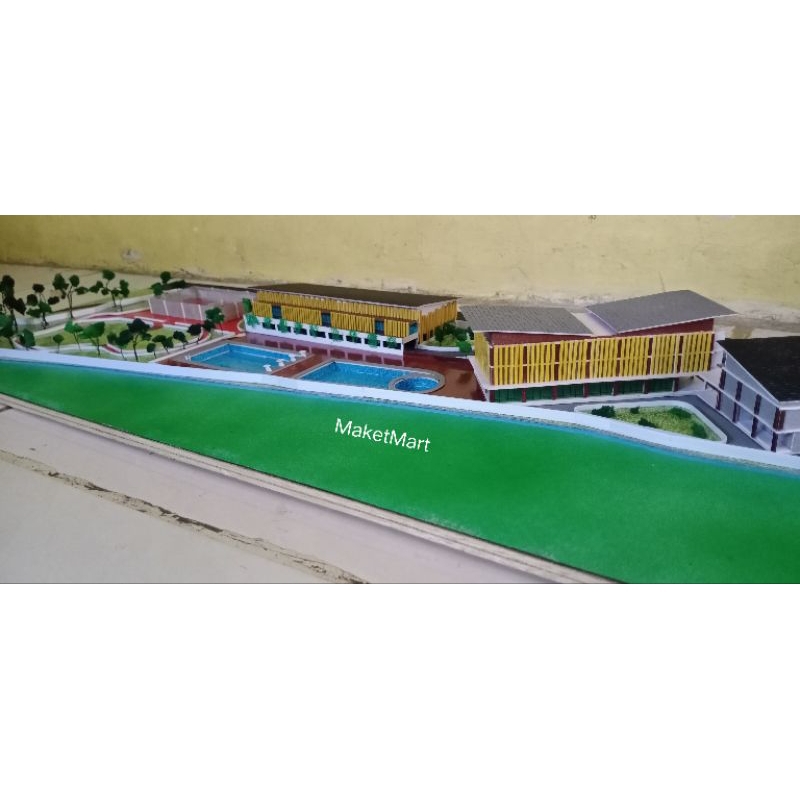 Miniatur Maket  Siteplan skala 1:200 Tugas Kuliah