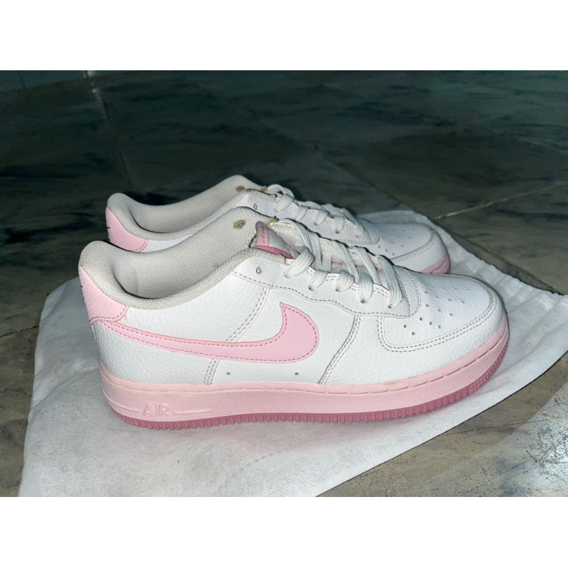 NIKE AIR FORCE 1 LOW WHITE PINK FOAM GS
