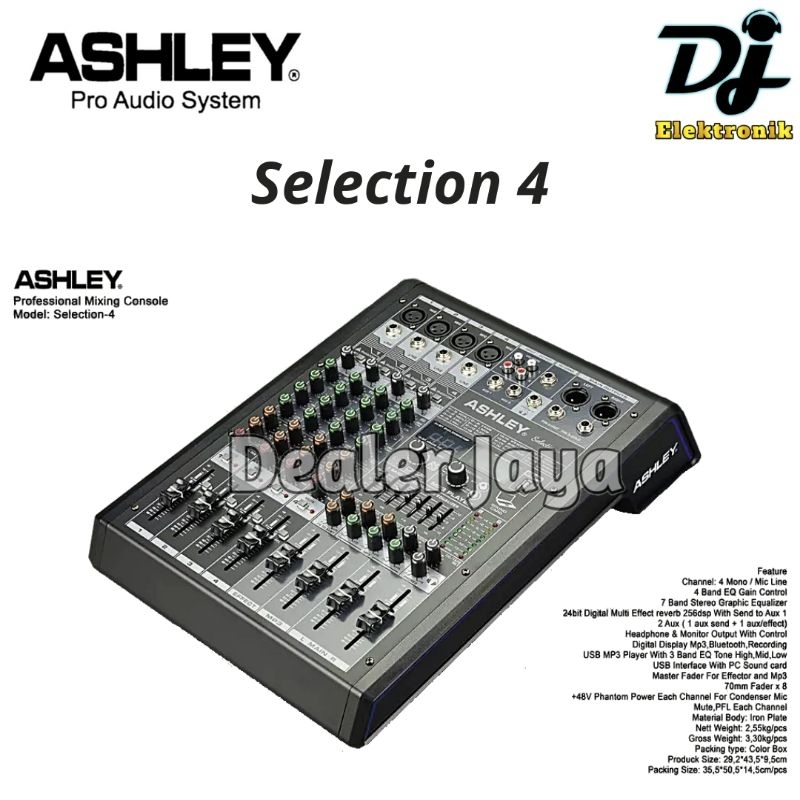 Mixer Analog Ashley SELECTION 4 / SELECTION4 - 4 channel