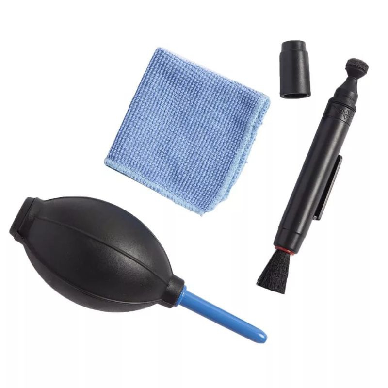 Cleaning Kit 3 in 1 Pembersih Lensa Set Lens Blower Micro Fiber Lenspen Air