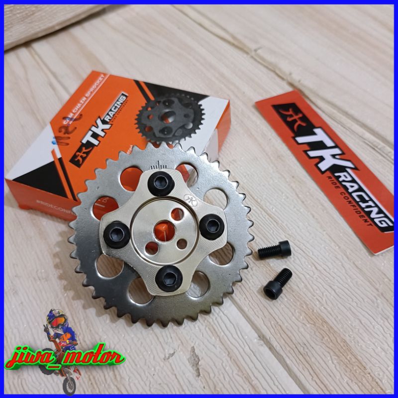 gigi sentrik ADJUSTABLE TK racing Vespa 3V / gigi sentrik geser TK racing