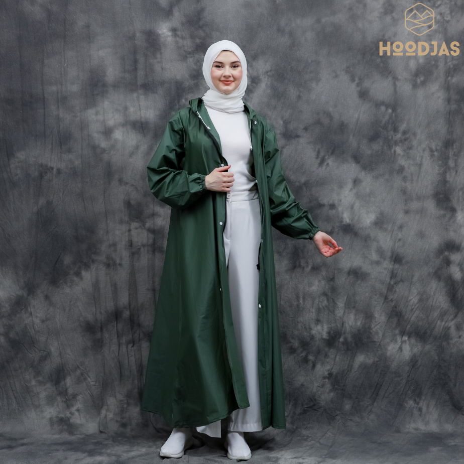 HOODJAS RAINCOAT/JAS HUJAN WANITA SHAR'I/ GAMIS,ANTI REMBES