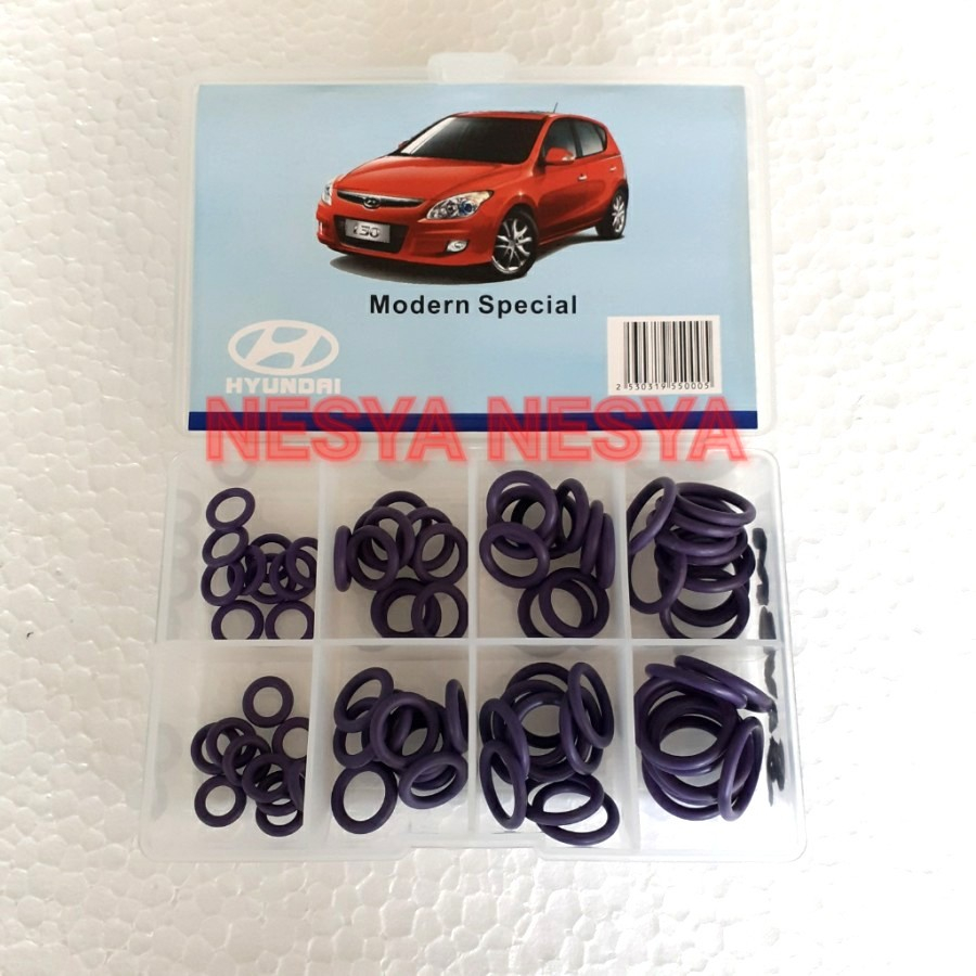 Seal Sil O-Ring O Ring Oring Kit Lengkap / Kotak = 80PCS 80 PCS untuk Koneksi Sambungan Selang Pipa 