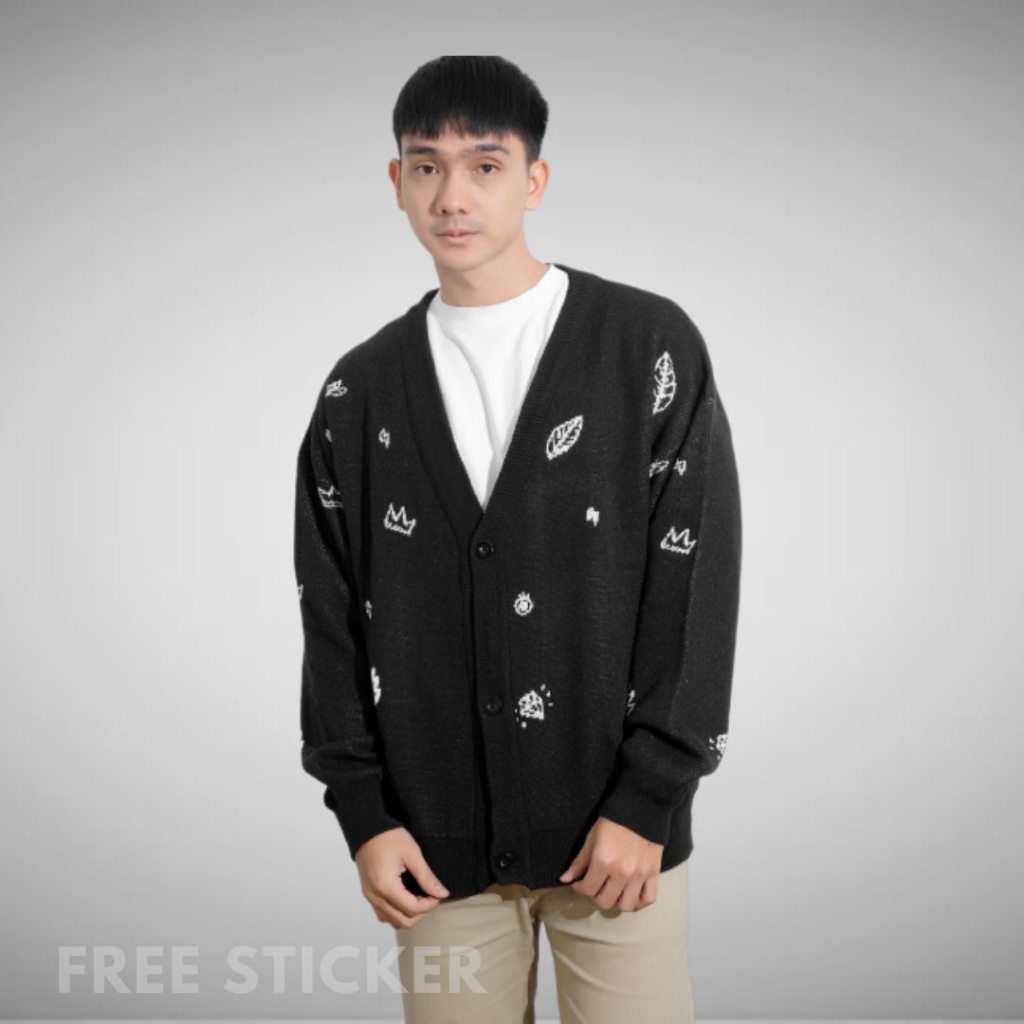 KNITE SWEATER HOODIE - Cardigan Draken Anime