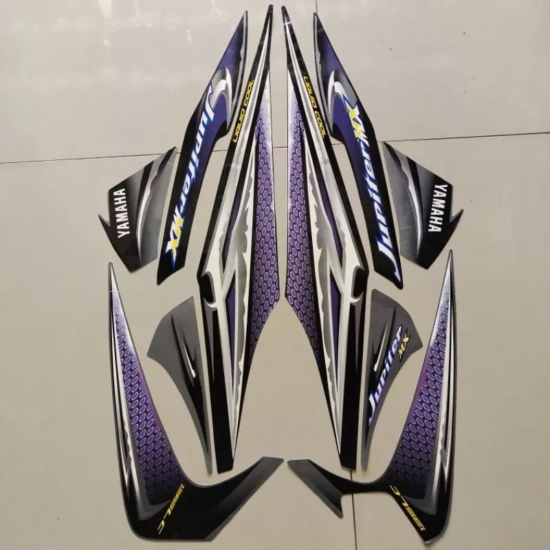 STIKER STRIPING LIS BODY YAMAHA JUPITER MX OLD 135 2007 UNGU
