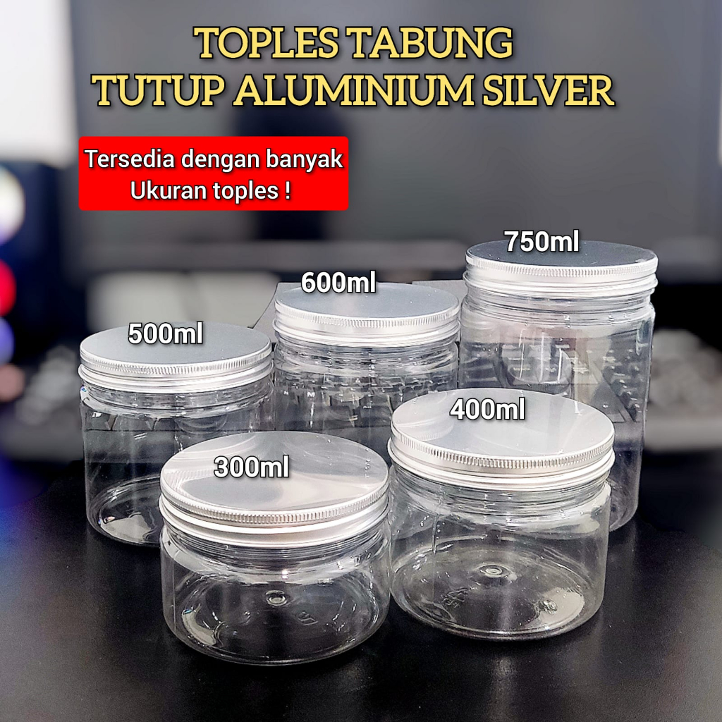 TOPLES TABUNG TUTUP ALUMINIUM / TOPLES PLASTIK TUTUP ALUMINIUM 300ML 400ML 500ML 600ML 750ML 1000ML 1300ML