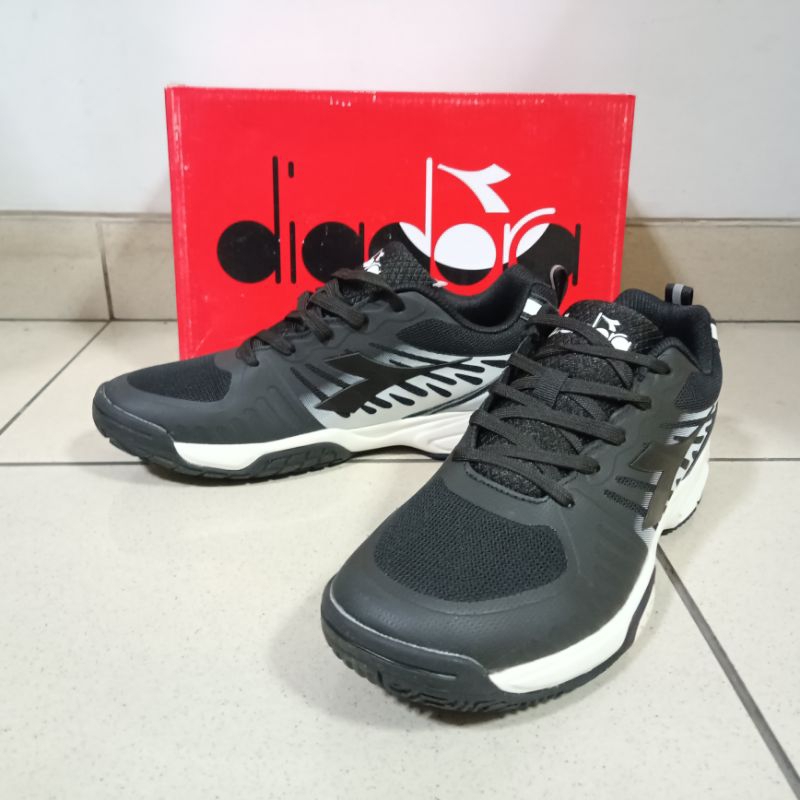 Sepatu Tenis Diadora Flame Hitam Sepatu Tenis Pria Diadora Flame Hitam