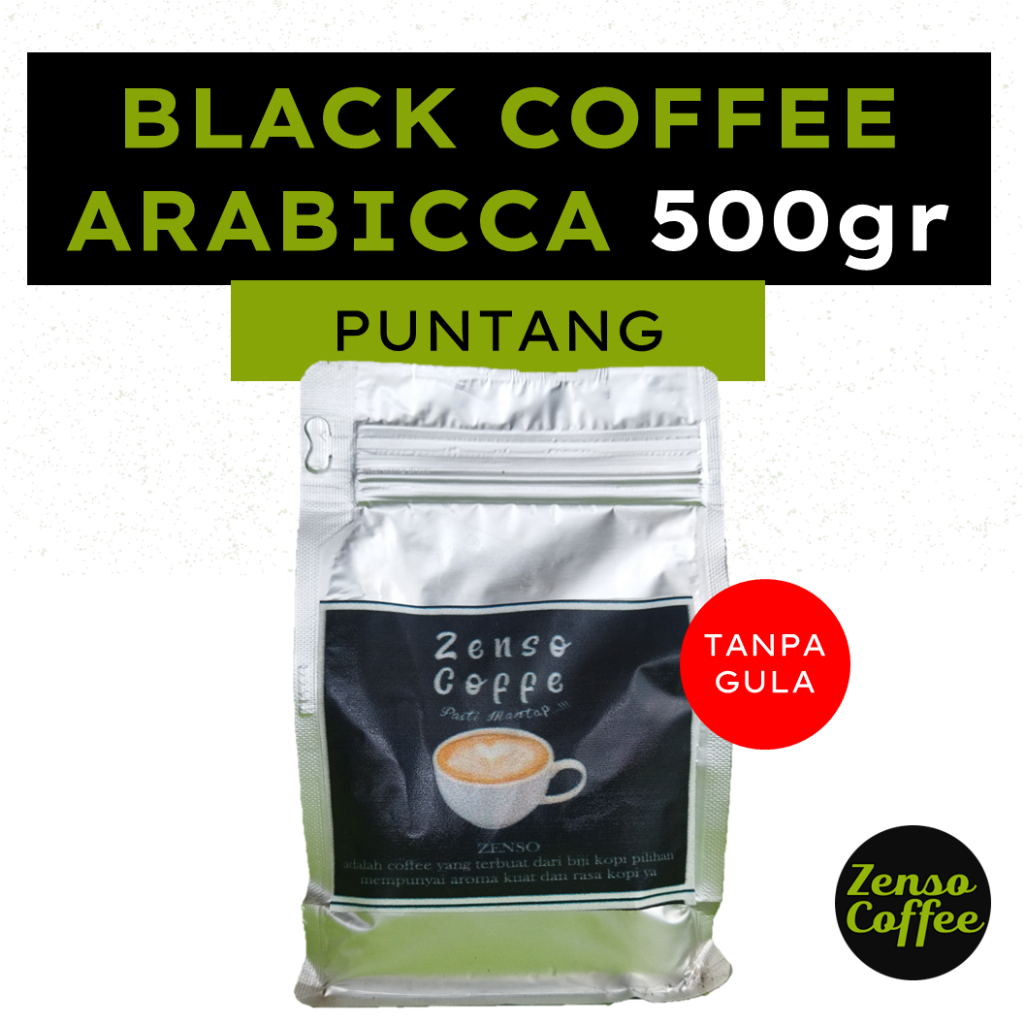 

Zenso Black Coffee Arabicca Puntang 500gr