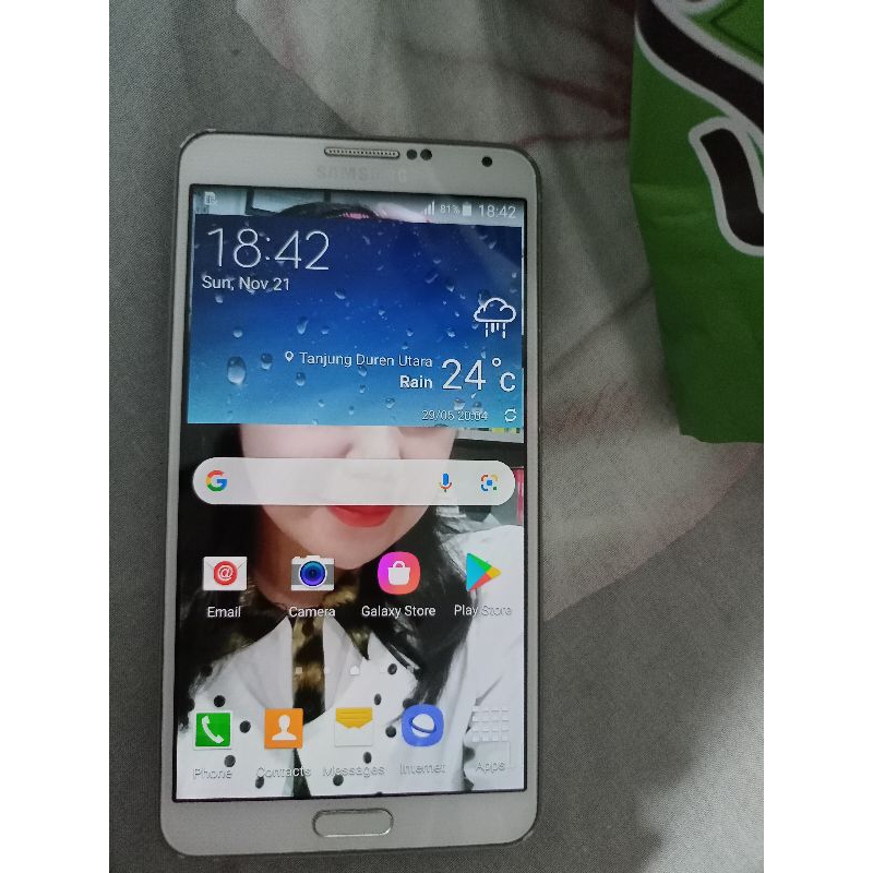 hp Samsung galaxy note second kondisi normal berfungsi dgn baik