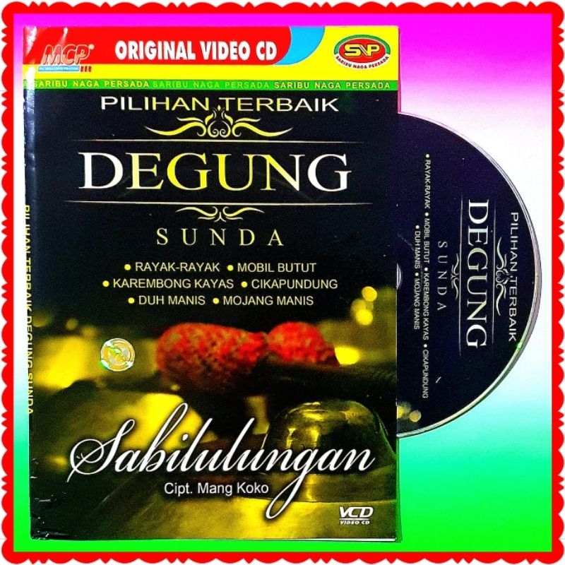 KASET VCD ORIGINAL DEGUNG SUNDA-MUSIK INSTRUMEN SUNDA-LAGU SUNDA SABILULUNGAN