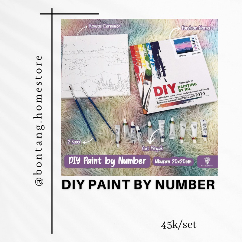 

DIY PAINT BY NUMBER || MELUKIS DIY PAINT