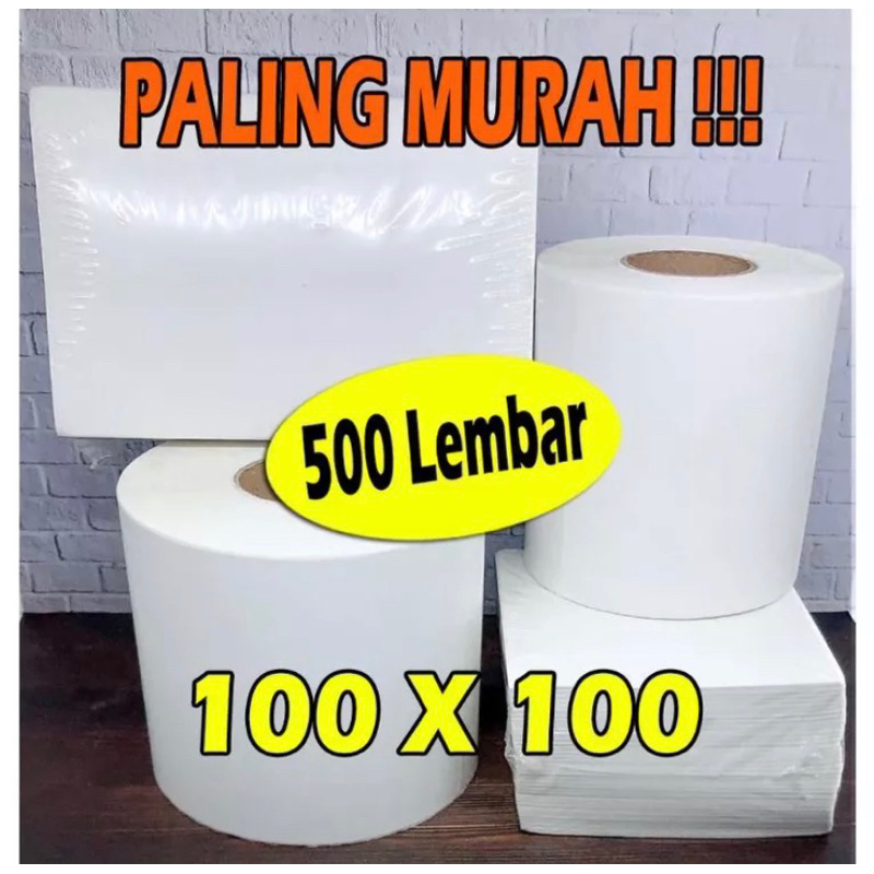 

Kertas label thermal uk 100 x 100mm isi 500 pcs Best Quality