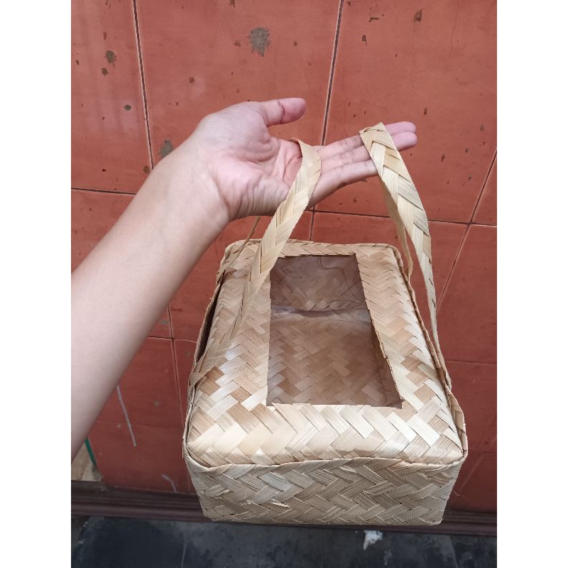 Besek bambu mika 20x30cm