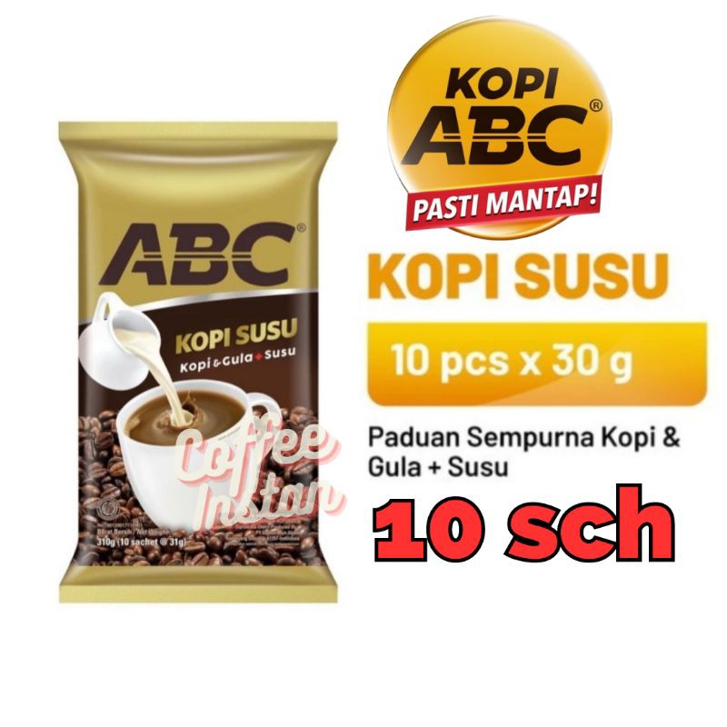 

Abc Susu 10x30gr / Kopi Abc Susu / Kopi Susu Instan / Kopi Susu / Kapal Api