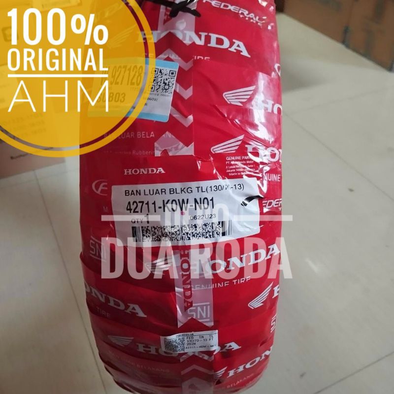 BAN TUBLES BELAKANG ADV 150 - 160 UKURAN : 130/70 - 13 (ORIGINAL AHM) // 42711-K0W-N01