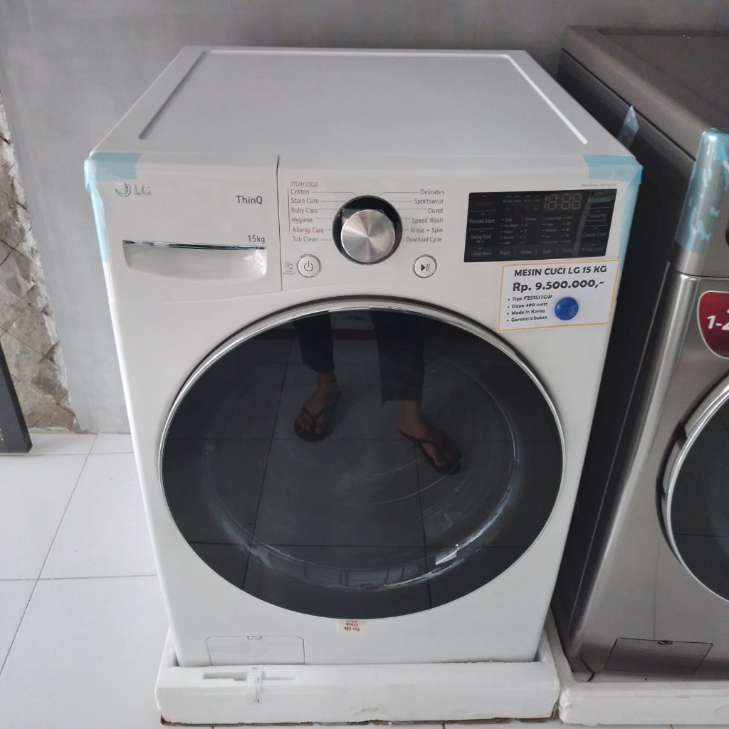 Mesin Cuci LG 15 kg - front loading - mesin laundry - alat laundry