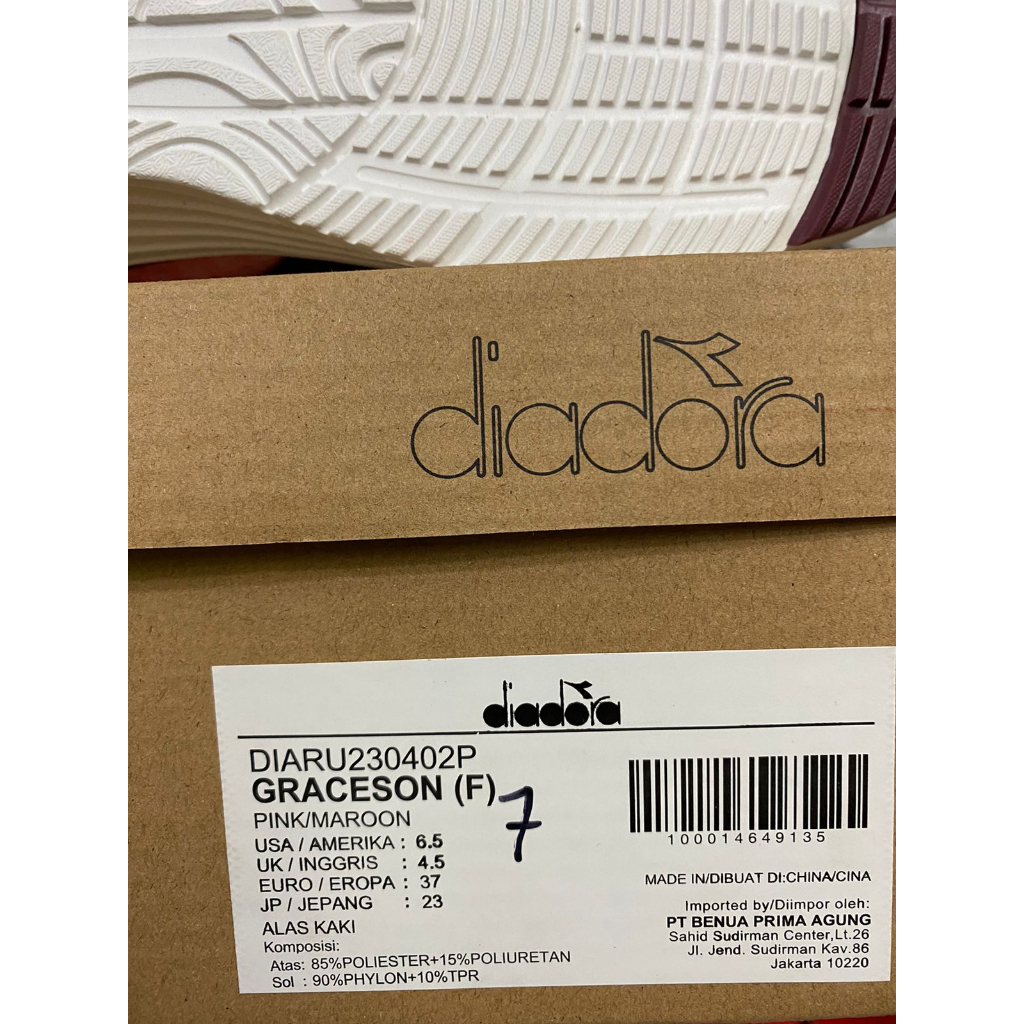 Diadora Graceson Pink/Maroon Women's Shoes Original