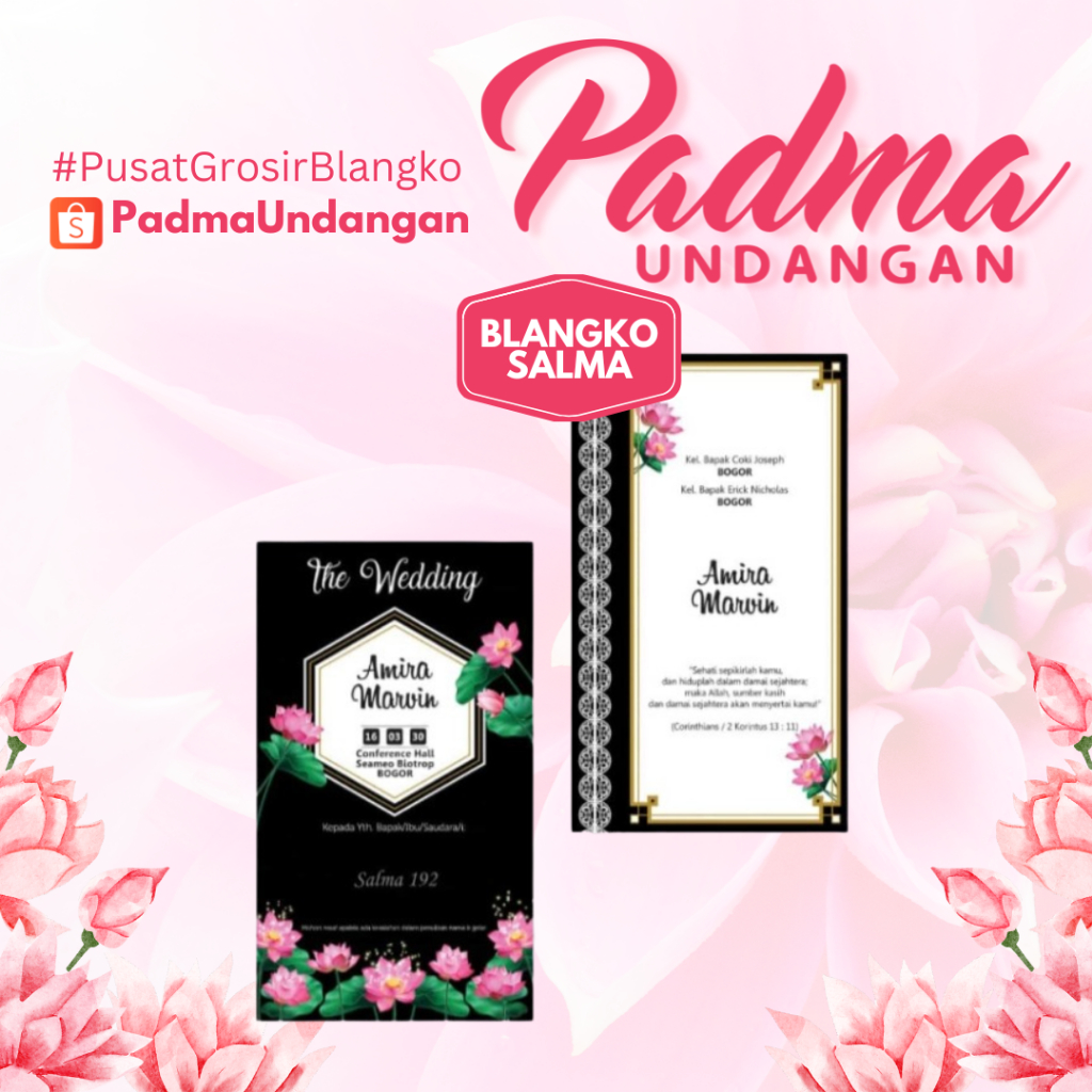 Blangko Undangan Salma 192 | Padma Undangan