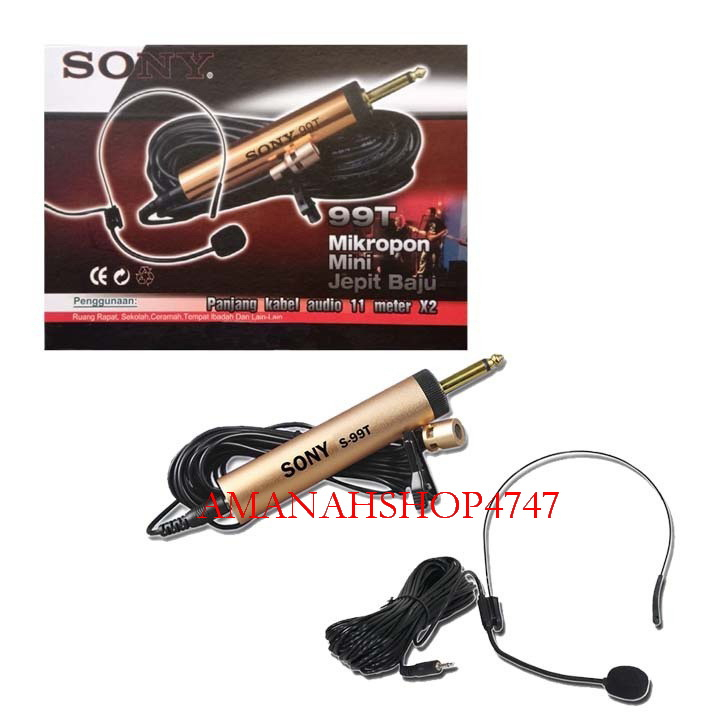 mic jepit sony 99T mic clip on sony 99 t mic kancing mic imam kondensor sony