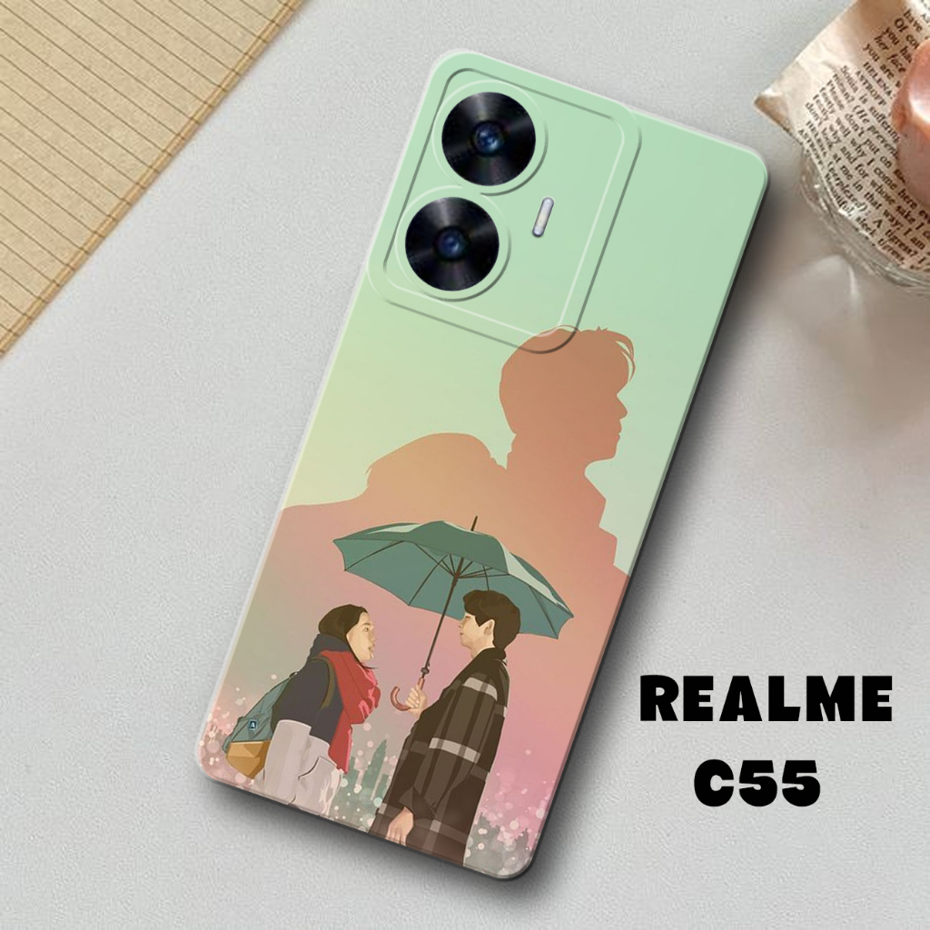 Case Hp Realme C55 -  Casing Hp Realme C55 -  Elzora.id - Fashion Case KARAKTER - Case Cewek - Case 