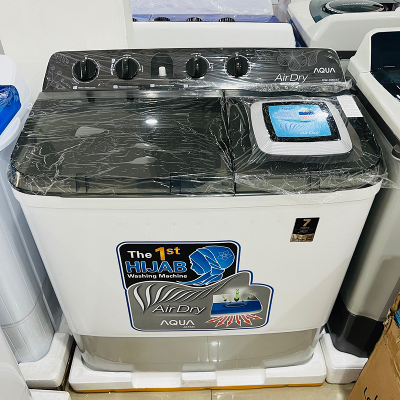 AQUA Mesin Cuci 2 tabung QW-1060XT Twin Tub Washing Machine QW1060
