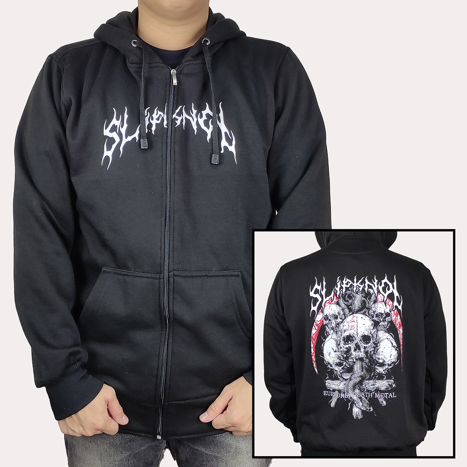 JAKET HOODIE ZIPPER SLIP KNOT 02 - JAKET HEAVY METAL SLIPKNOT SIZE M L XL XXL - SWEATER HOODIE MUSIK