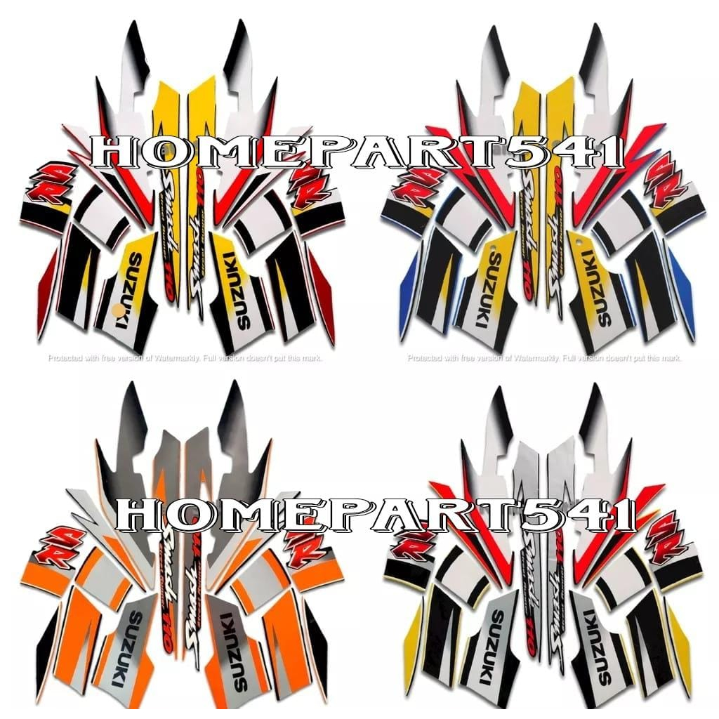 STRIPING STICKER SUZUKI SMASH 110 SR 2005 STANDAR