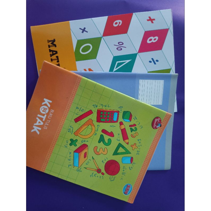 

Buku tulis kotak besar, kotak kecil, tegak bersambung/ tulisan indah isi 38 lmbr