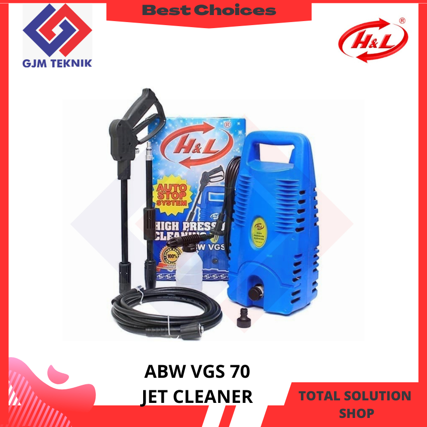 H&L ABW VGS 70 Jet Cleaner Listrik Mesin Cuci Mobil Motor Steam alat cuci motor