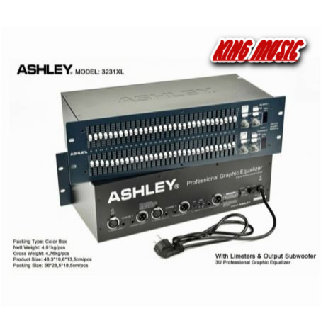 equalizer ashley 3231xl 3231 xl with subwoofer garansi original