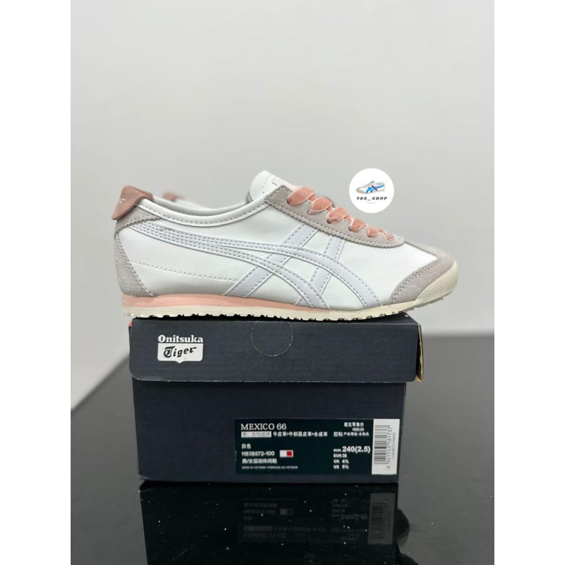 Sepatu Onitsuka Mexico 66 Breeze Pink Free Kaos Kaki