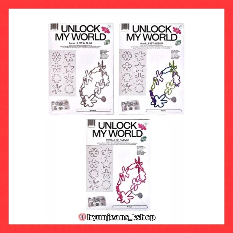 [READY SEALED] FROMIS_9 The 1st Album - UNLOCK MY WORLD (Reality, Imagine, Notyet Ver.) FROMIS9 FROM