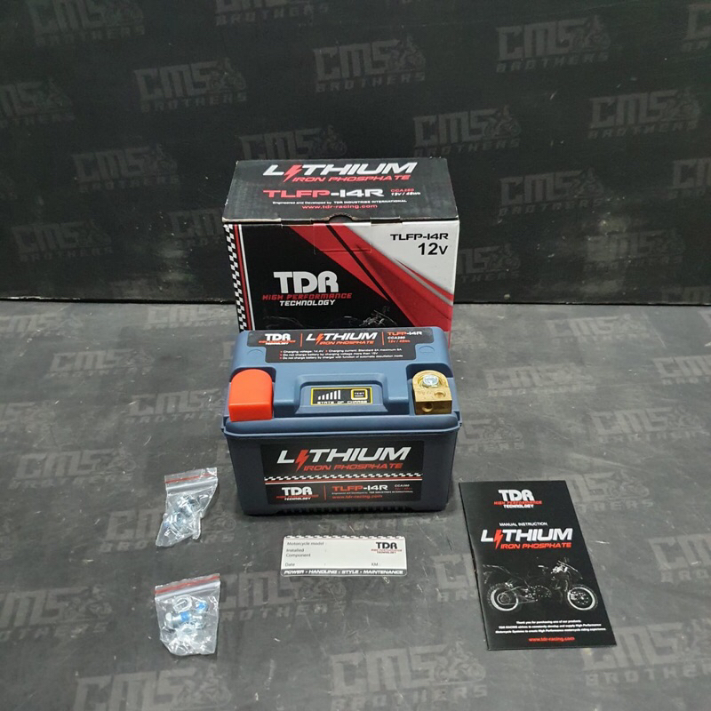 Batery Batre Aki Motor TDR Lithium Iron Phosphate TLFP 14R 12V