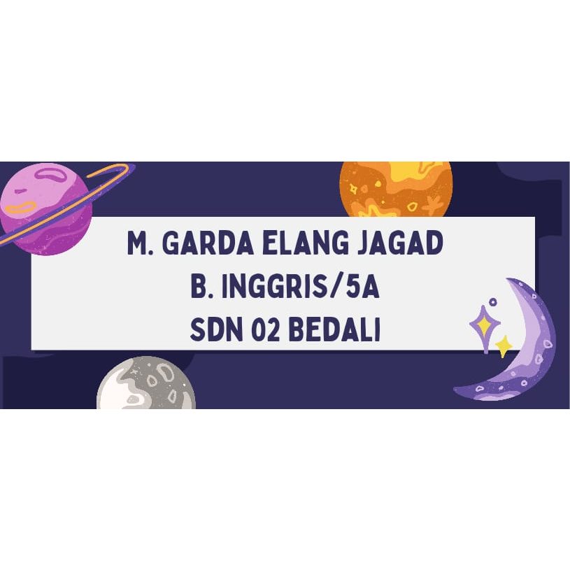 

Label stiker buku nama kelas mapel custom tidak perlu tulis lagi