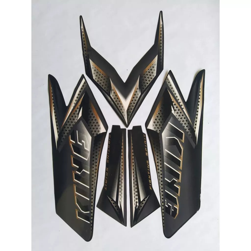stiker striping yamaha rx king 2008 hitam lis body original