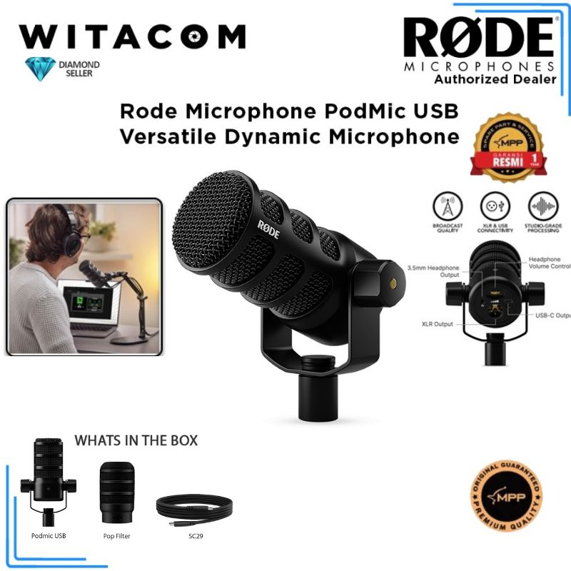 Rode Microphone PodMic USB - Original