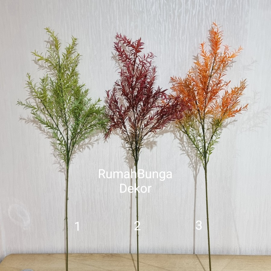 Daun Rosemary Artificial Tangkai Panjang ( Ada 3 Warna )