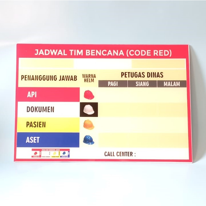 Code Red, Papan Code Red, Akrilik Code Red, K3