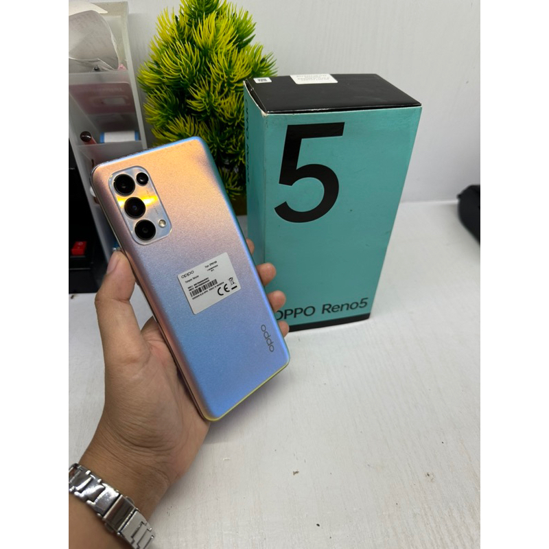 Oppo reno 5 8/128 gb Fullset original (Second)bekas rasa baru