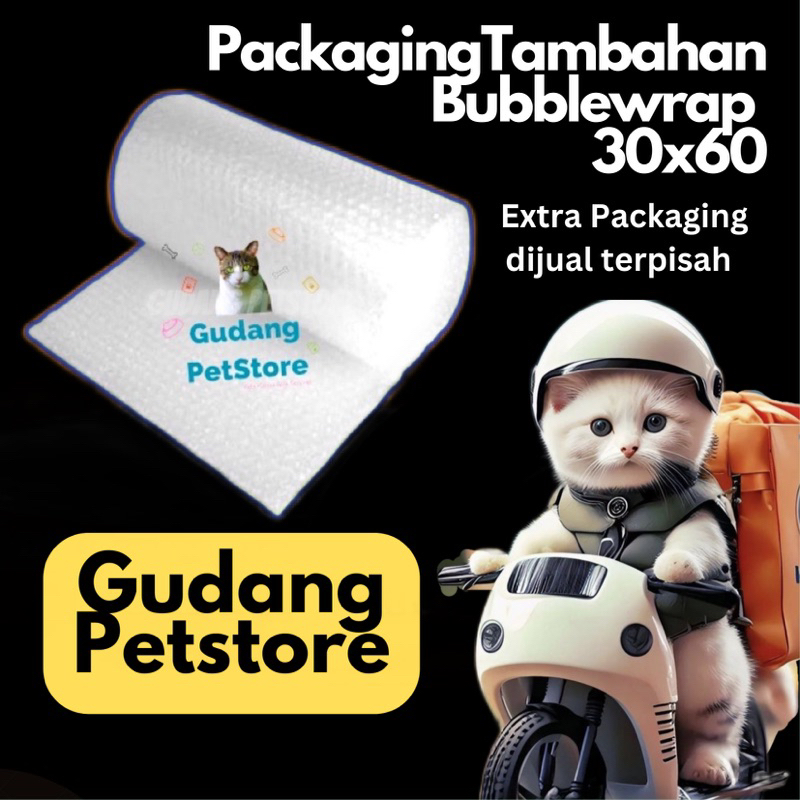 

EXTRA Packaging BUBBLE WRAP untuk packing aman size 60x30 cm