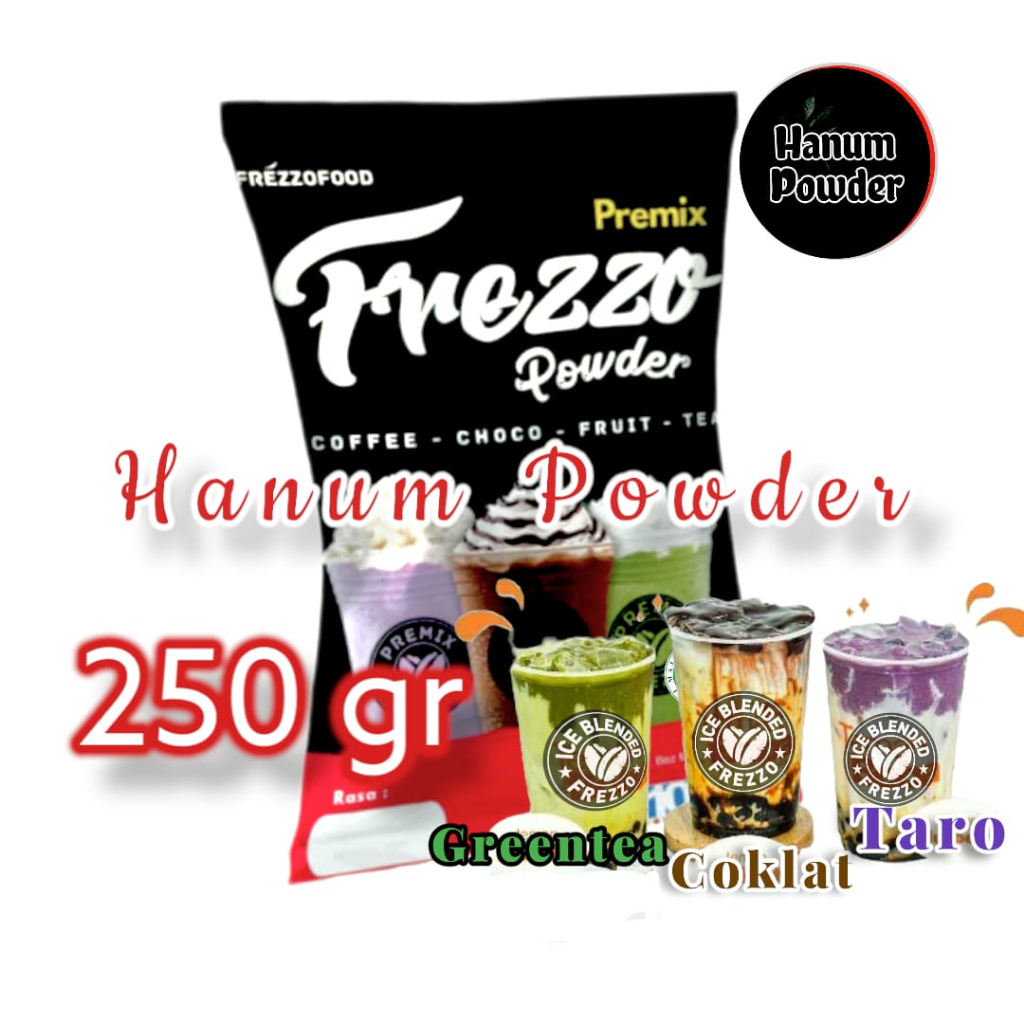 

250gr Bubuk Minuman Boba Murah Harga Grosir | Minuman Kekinian Frezzo Powder Plus Gula 250gr