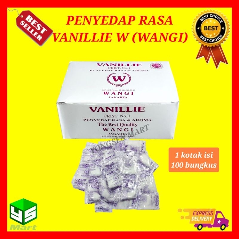 

( 1 BOX ) Vanilie W wangi vanili bubuk penyedap rasa dan aroma