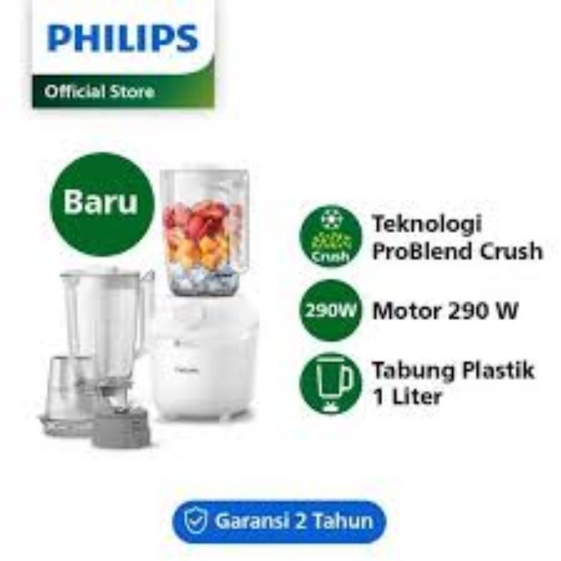 3IN1 BLENDER 3IN1 PHILIPS 3IN1 HR2042 / HR 2042 PLASTIK 1 LITER / 2 WADAH BESAR GARANSI RESMI