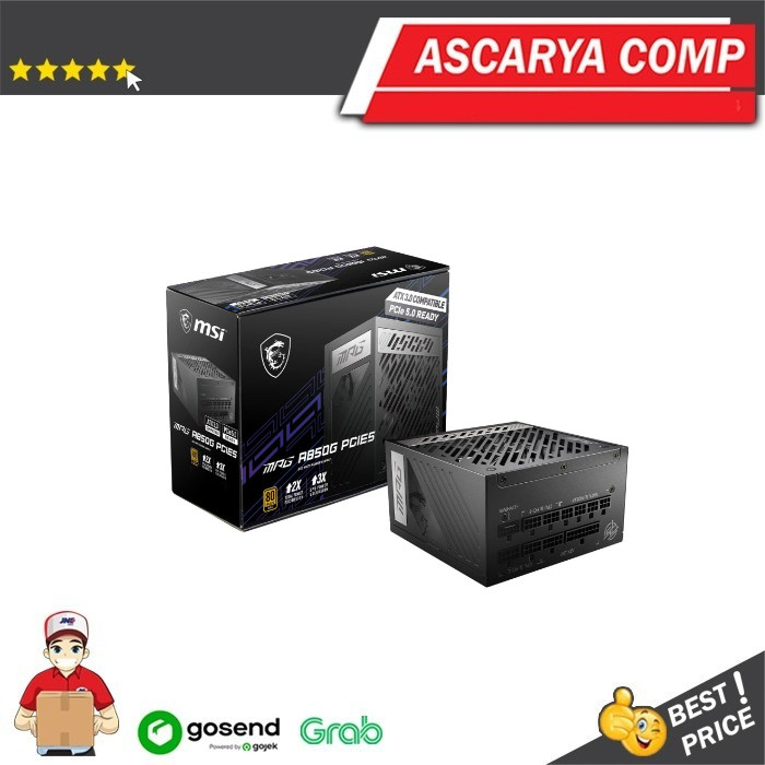 MSI MPG A850G Fully Modular 850Watt - PSU 850W 80+ Gold PCIE 5