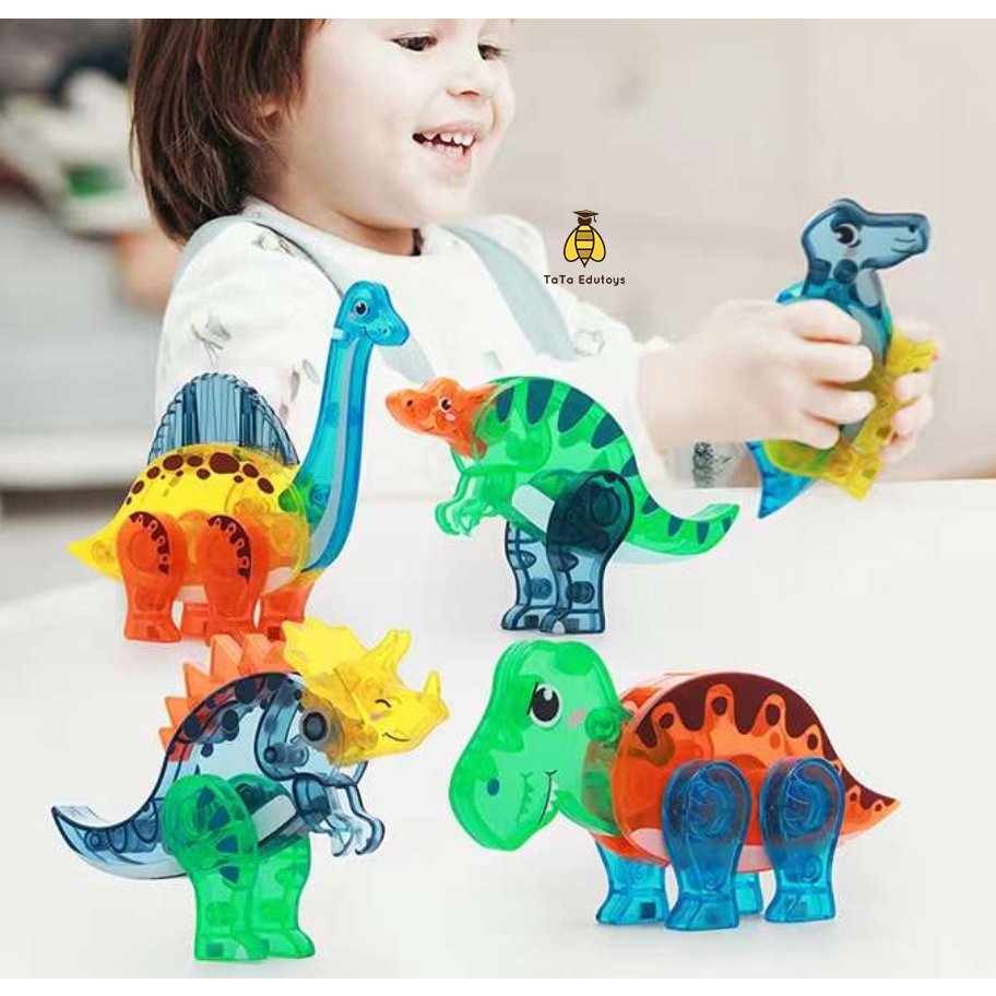Animal Dino Magnetic Tiles|Mainan Edukasi | Tata Edutoys