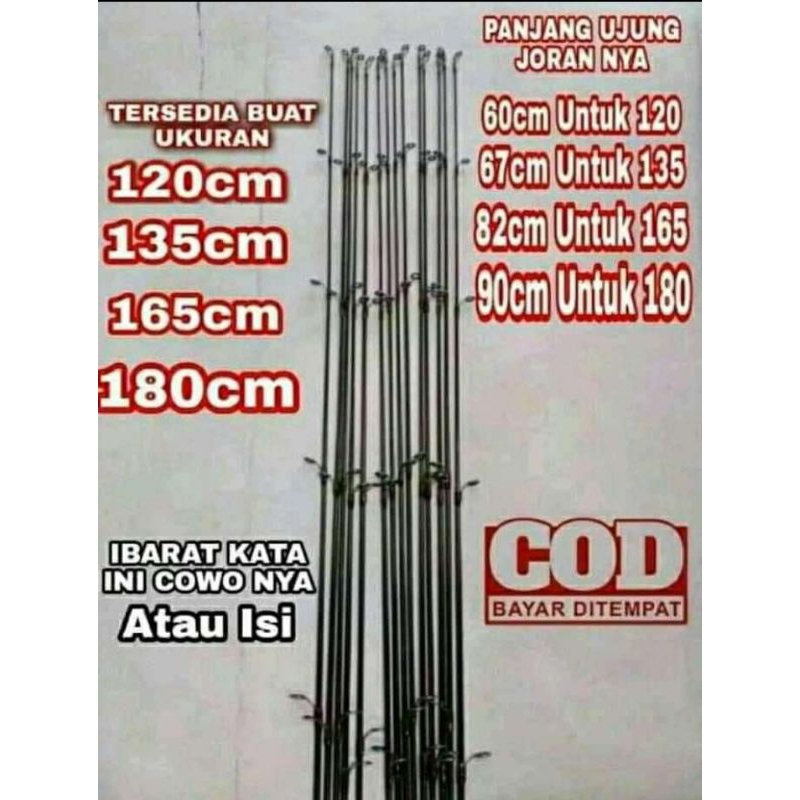 sambungan joran pancingan atasan kokoh dan kuat