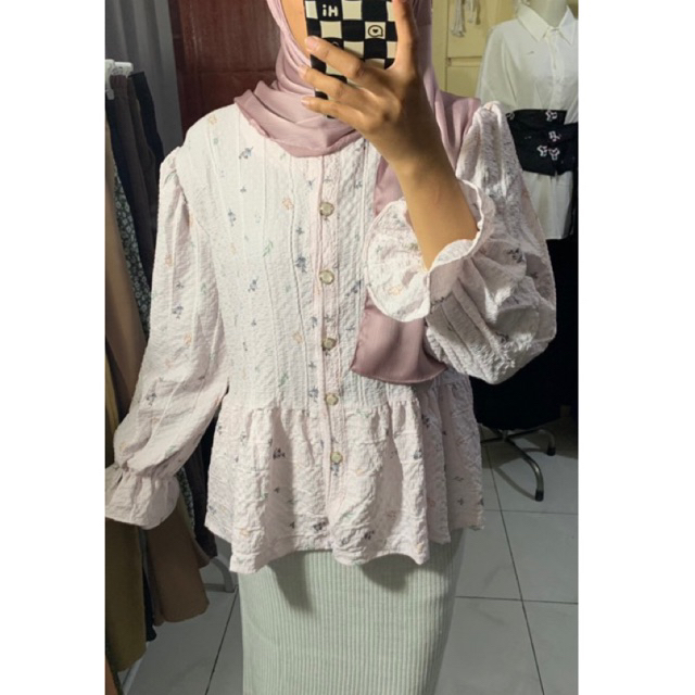 FLORAL KOREAN BLOUSE